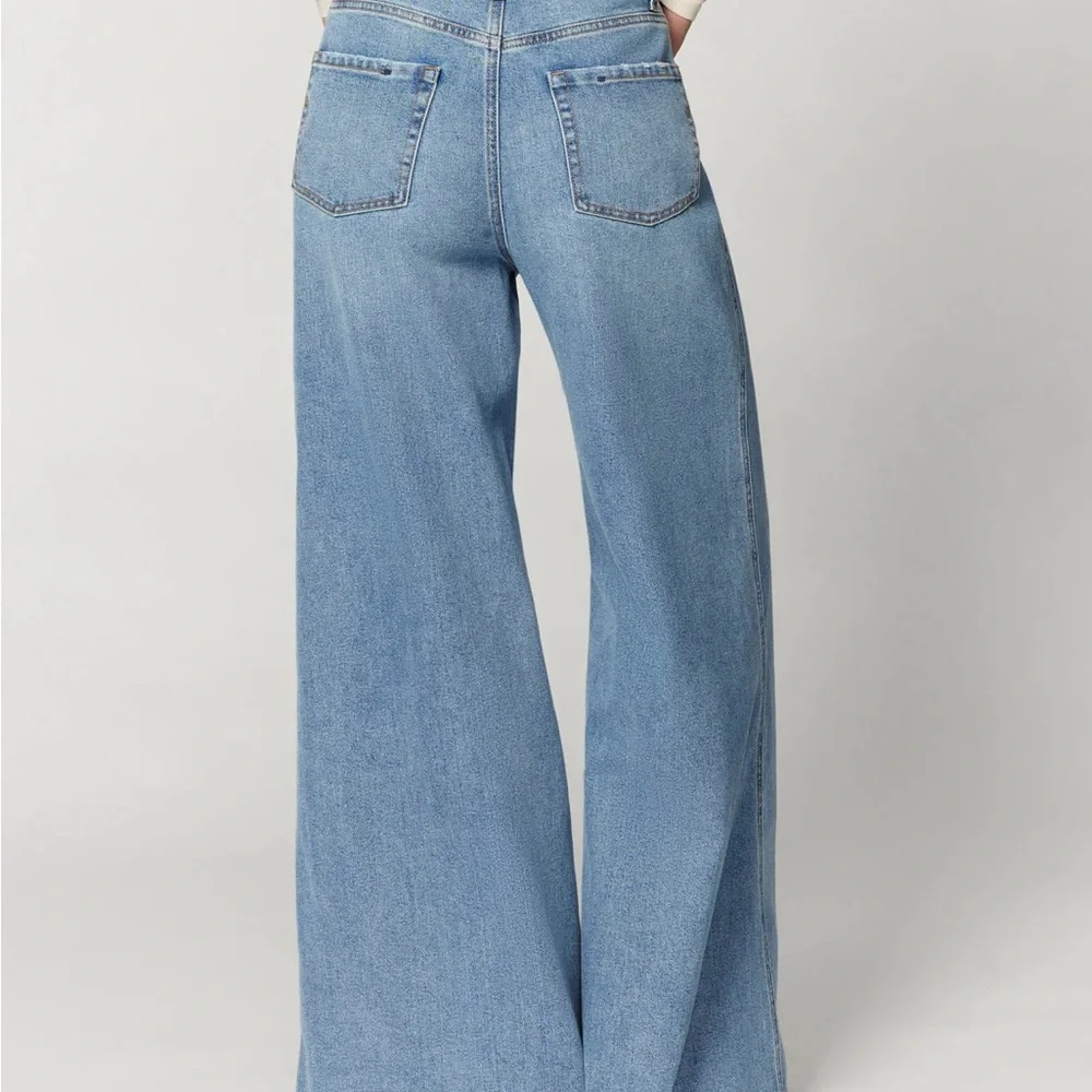 FLORENCE BY MILLS TOTAL SOFTIE WIDE LEG JEAN SIZE 6 - Picture 4 of 8